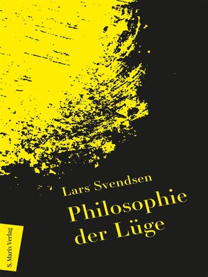 cover image of Philosophie der Lüge